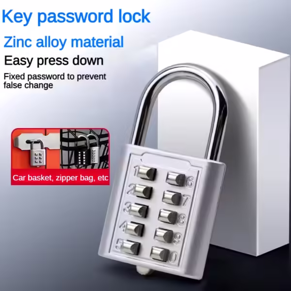 Anti-Theft Combination Password Lock – Zinc Alloy Security Lock for Luggage & Cabinets