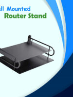 Multi-Layer Wall Mounted Router Stand – Space-Saving Organizer for Router, Modem, and Cable Management.