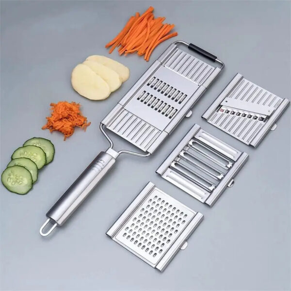 Portable Stainless Steel Vegetable Shredder, Cutter, and Slicer – Compact and Efficient Kitchen Tool for Easy Food Preparation